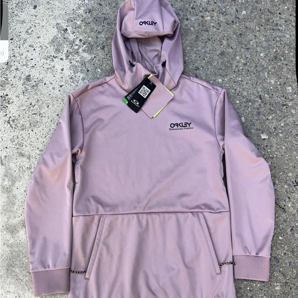 Oakley Performance Fit Park RC Softshell Hoodie Toadstool Size S Pink NWT